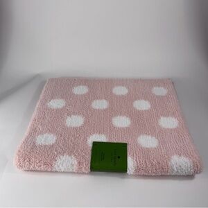 Kate Spade Pink and White Polka Dot Bath Mat